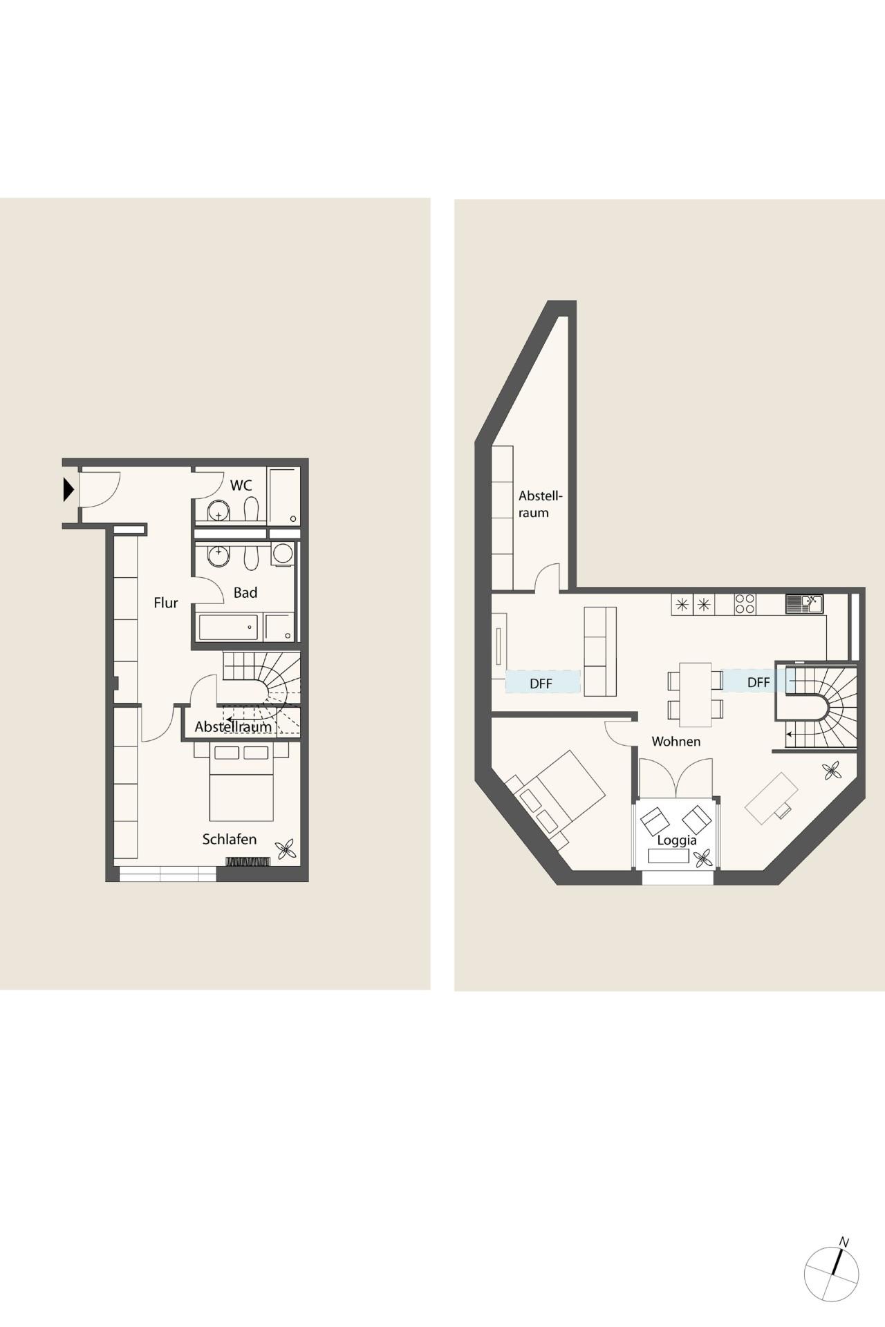 Grundriss-Skizze WE 35_Variante C