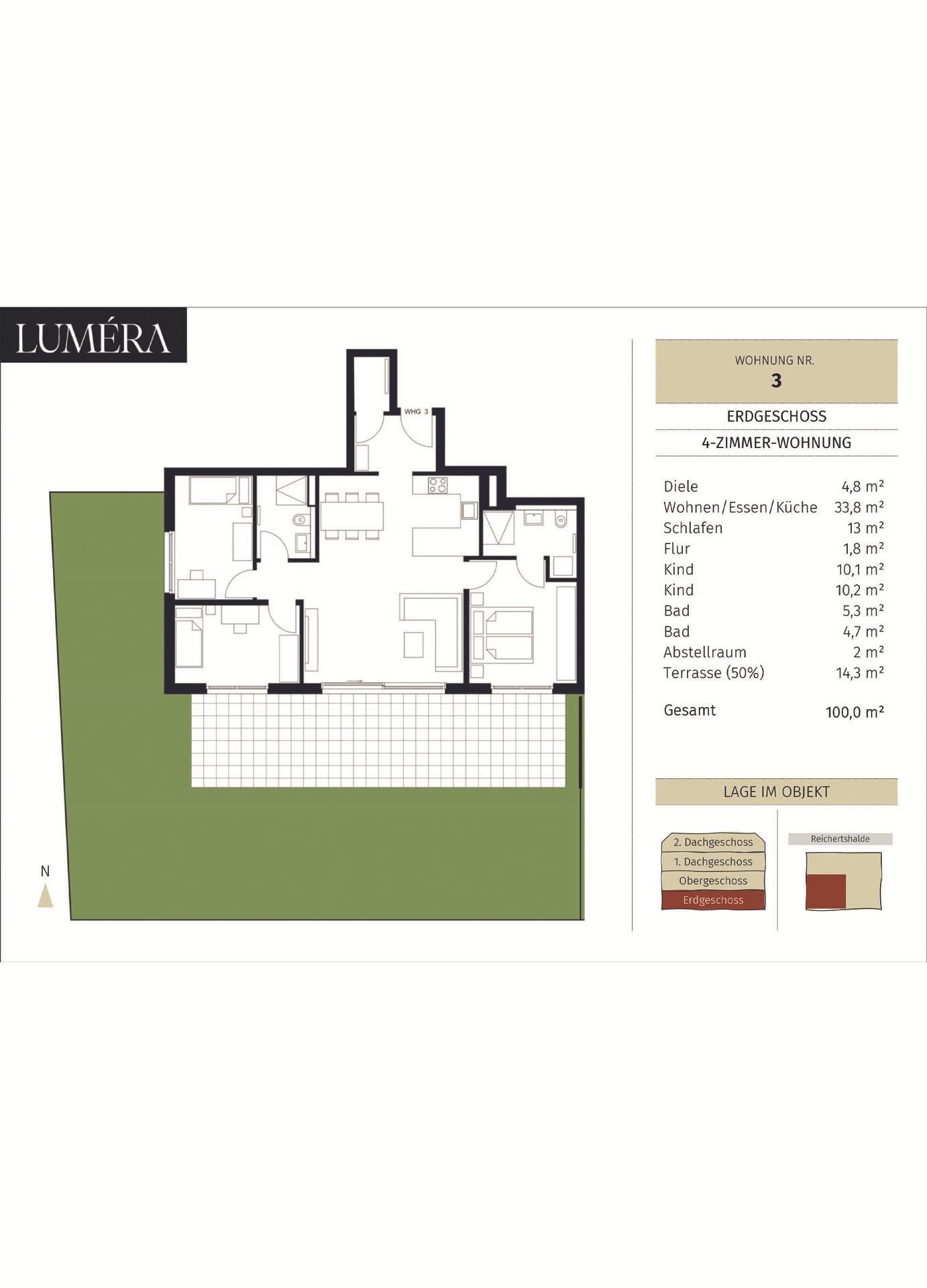 Grundriss-Skizze WE 3