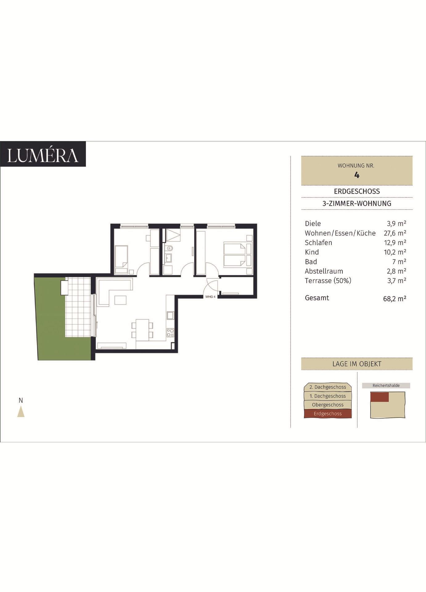Grundriss-Skizze WE 4