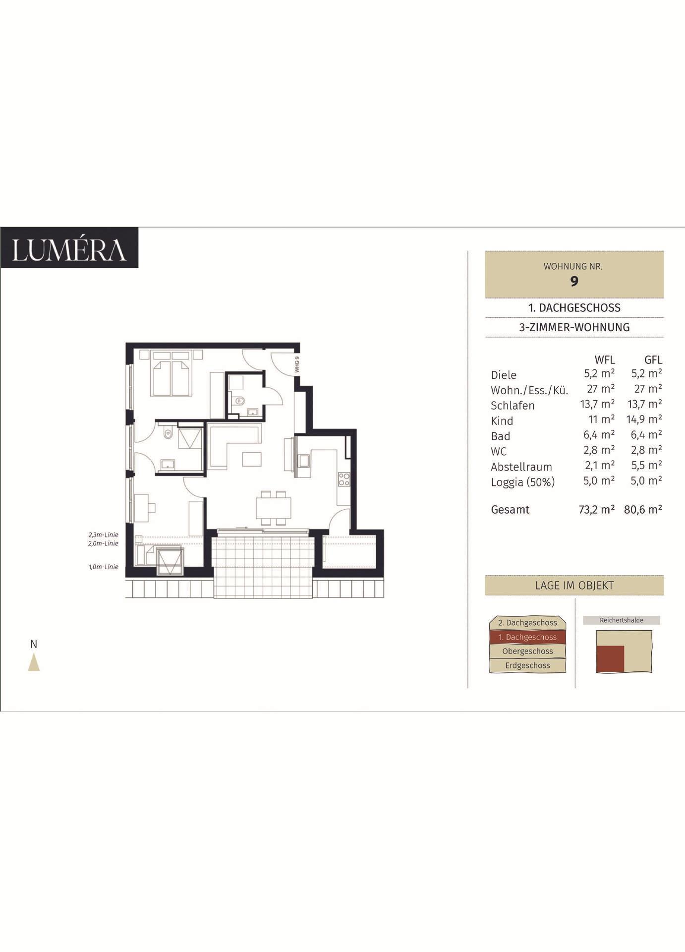 Grundriss-Skizze WE 9