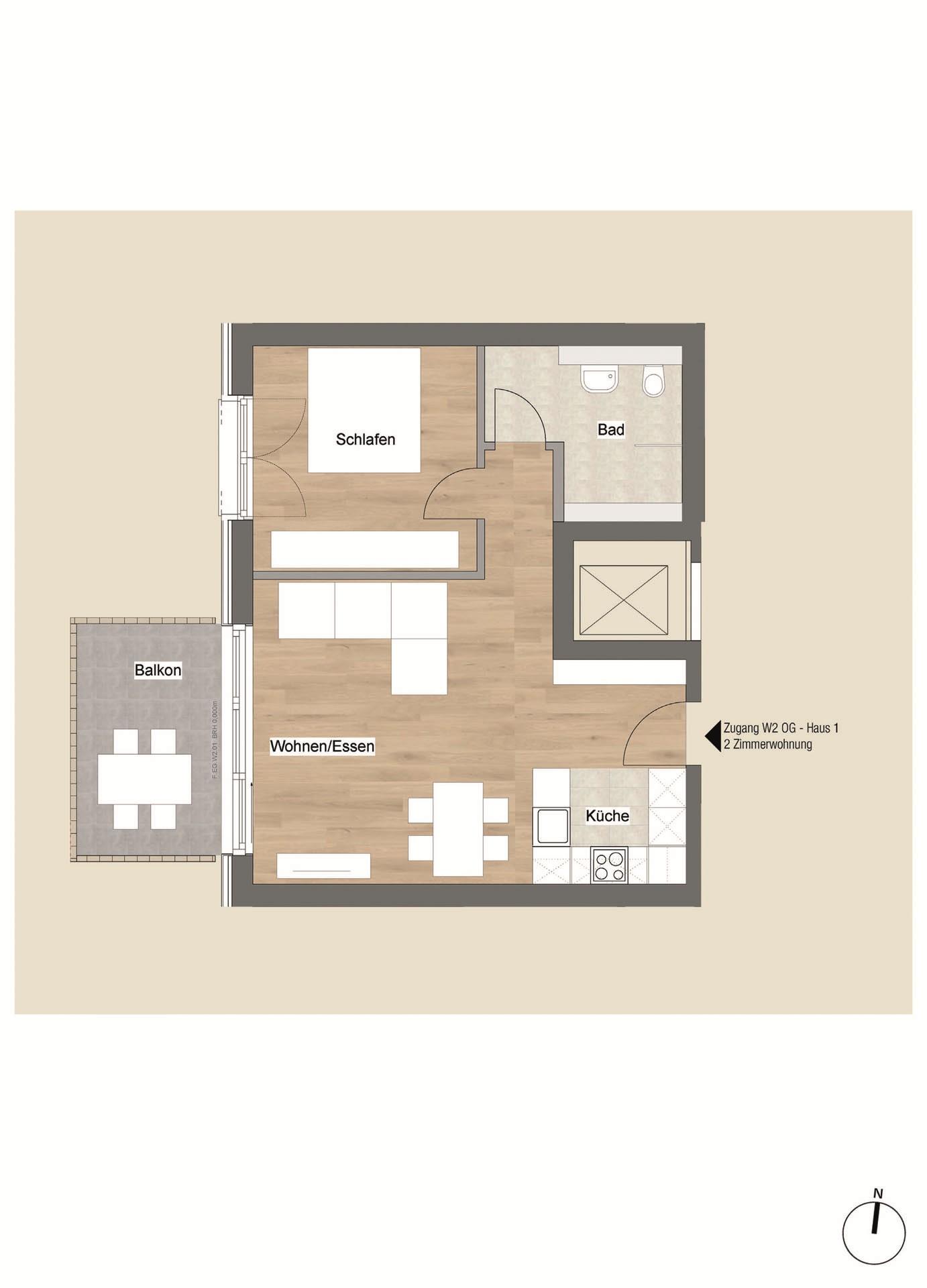 Grundriss-Skizze Typ E