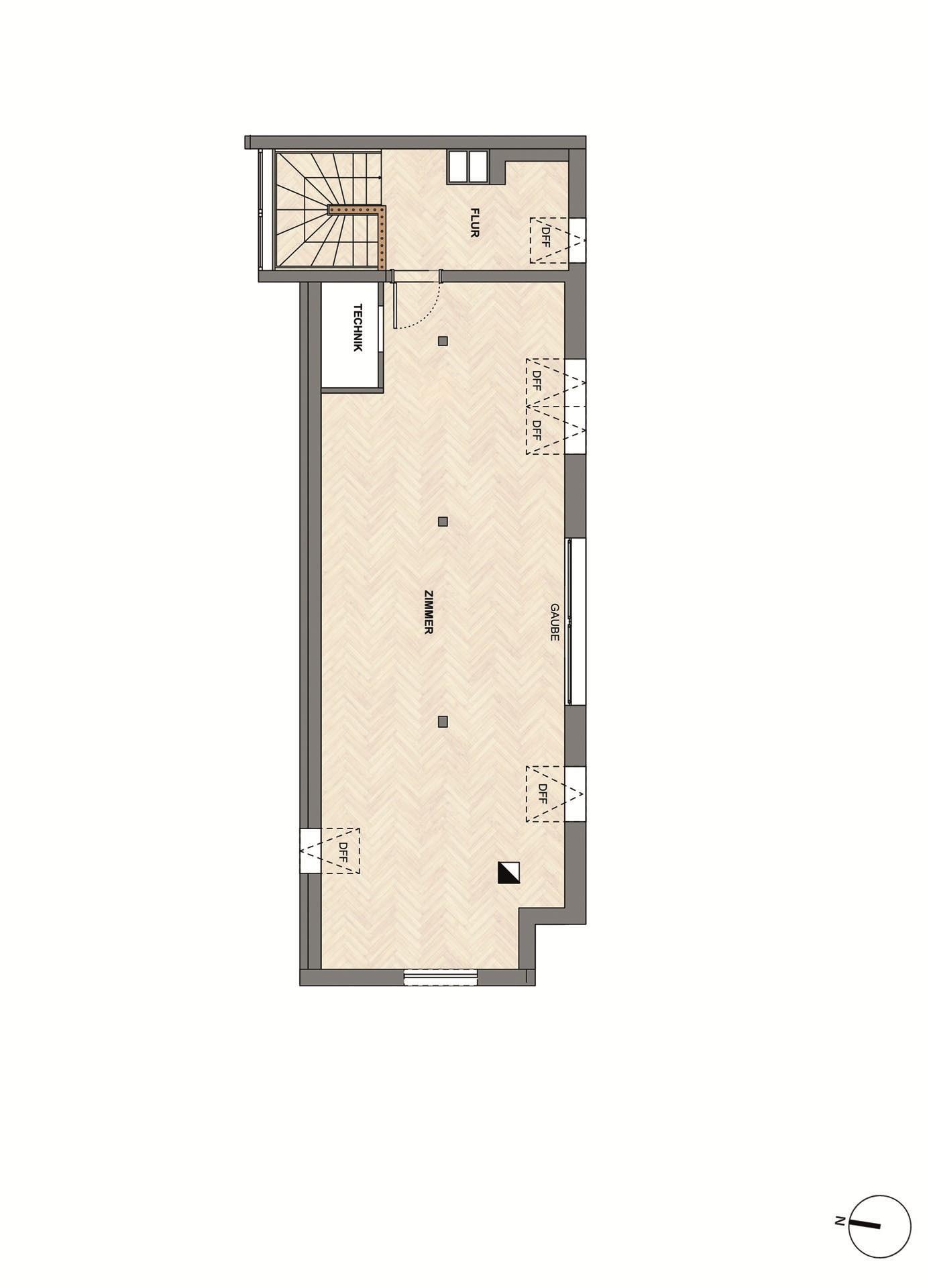 Grundriss-Skizze 2. Dachgeschoss