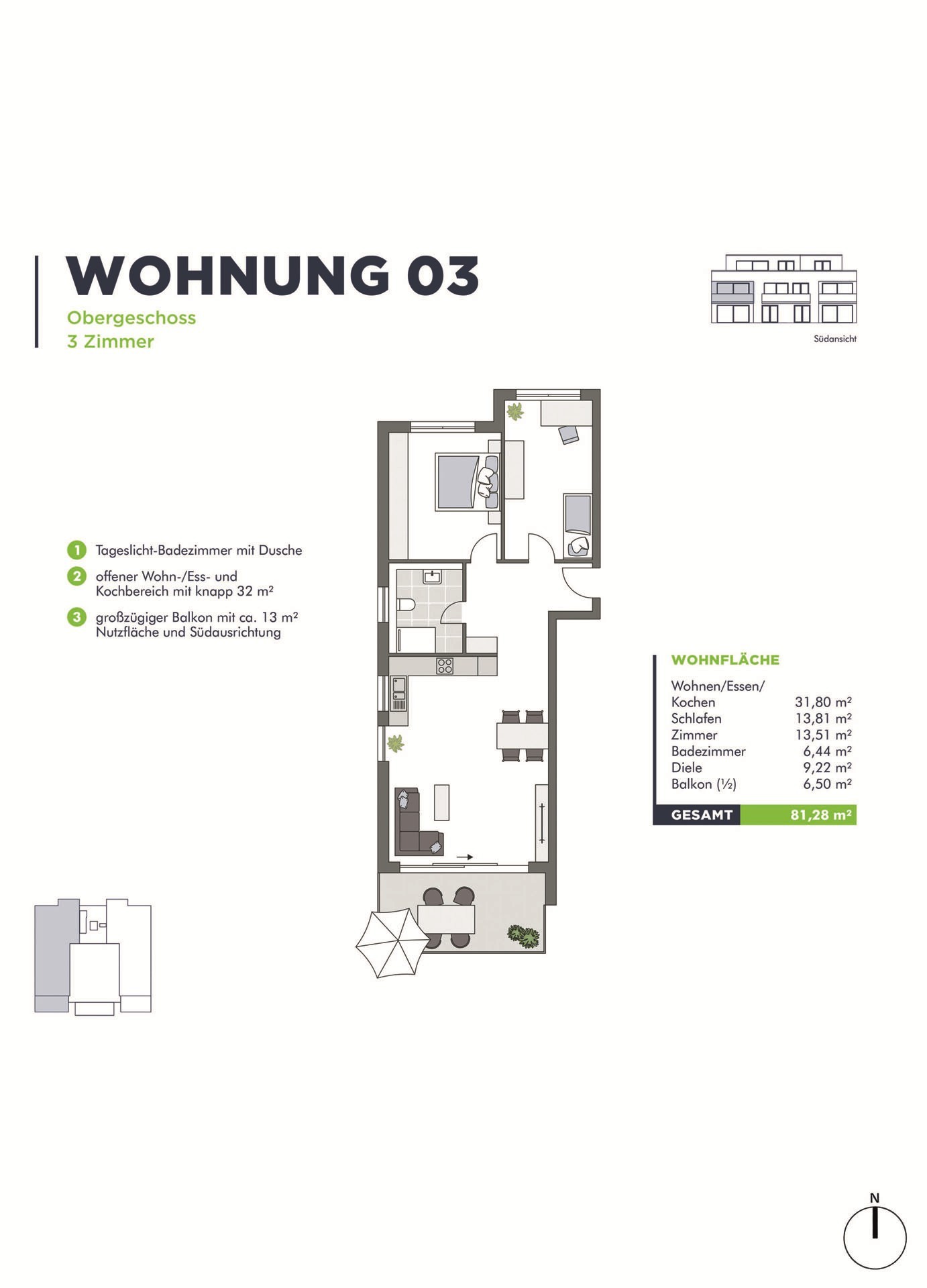 Grundriss-Skizze WE 03