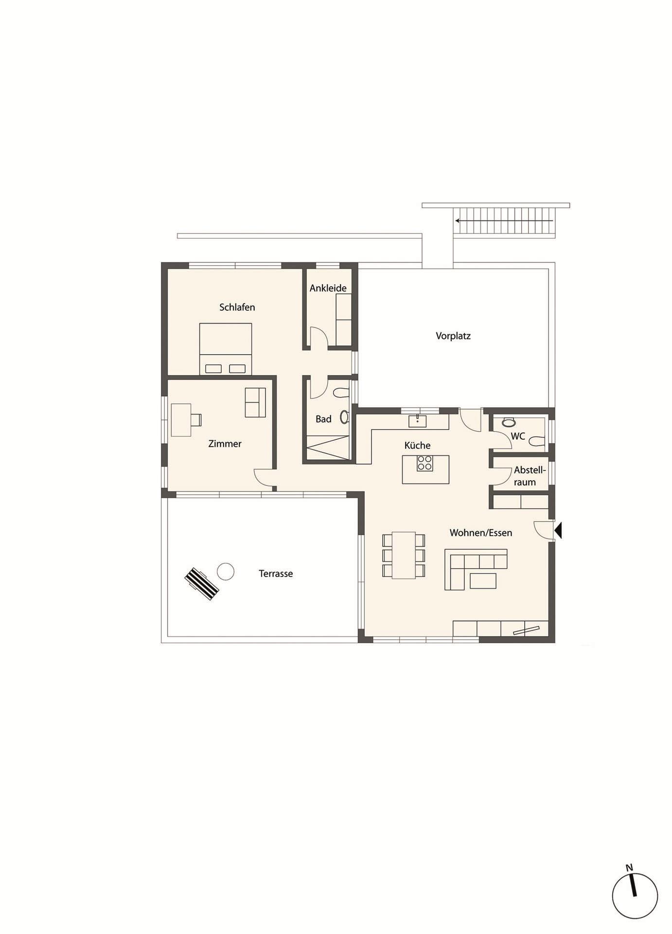 Grundriss-Skizze Penthouse (genehmigt)