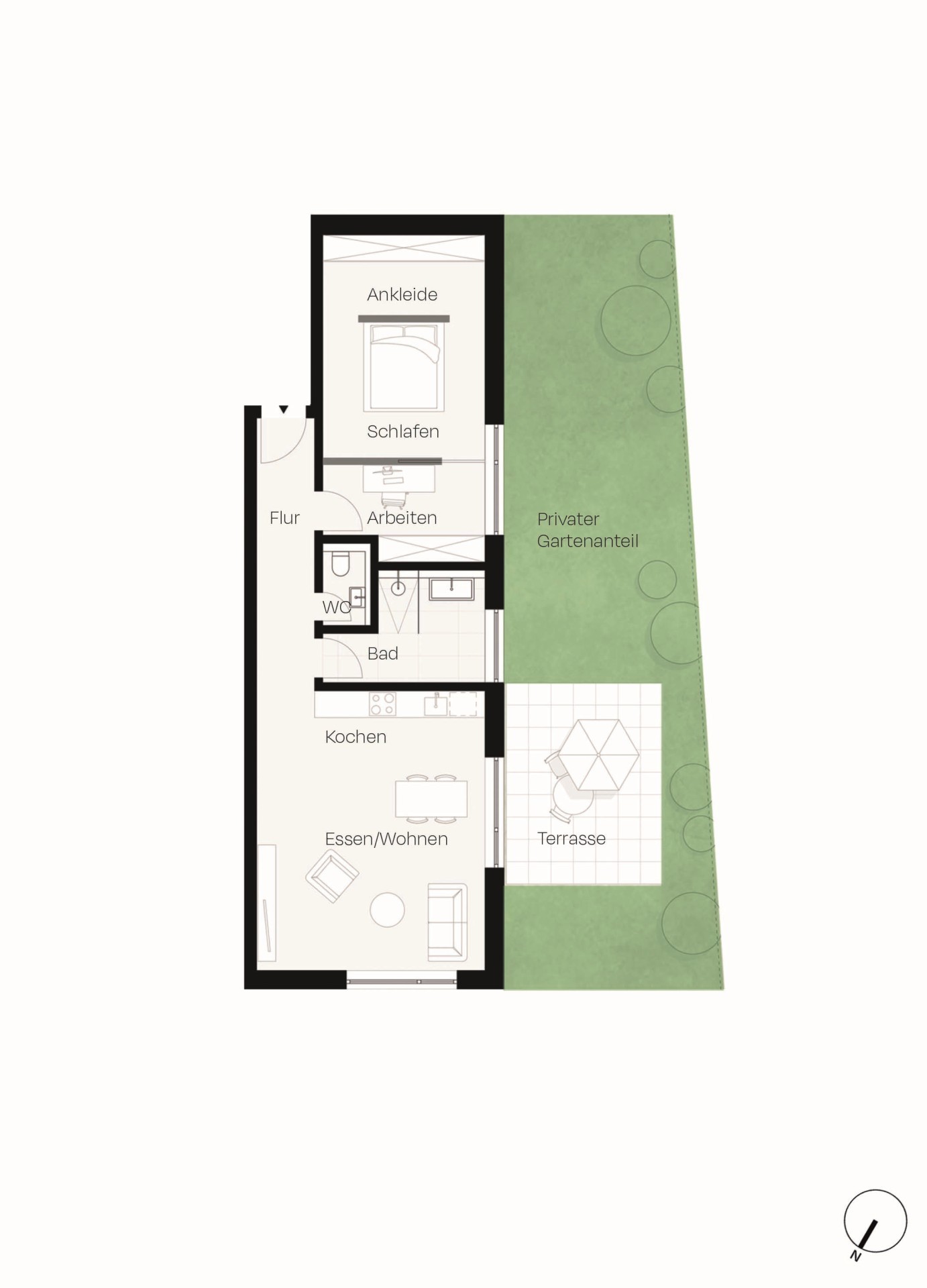 Grundriss-Skizze Whg. 1