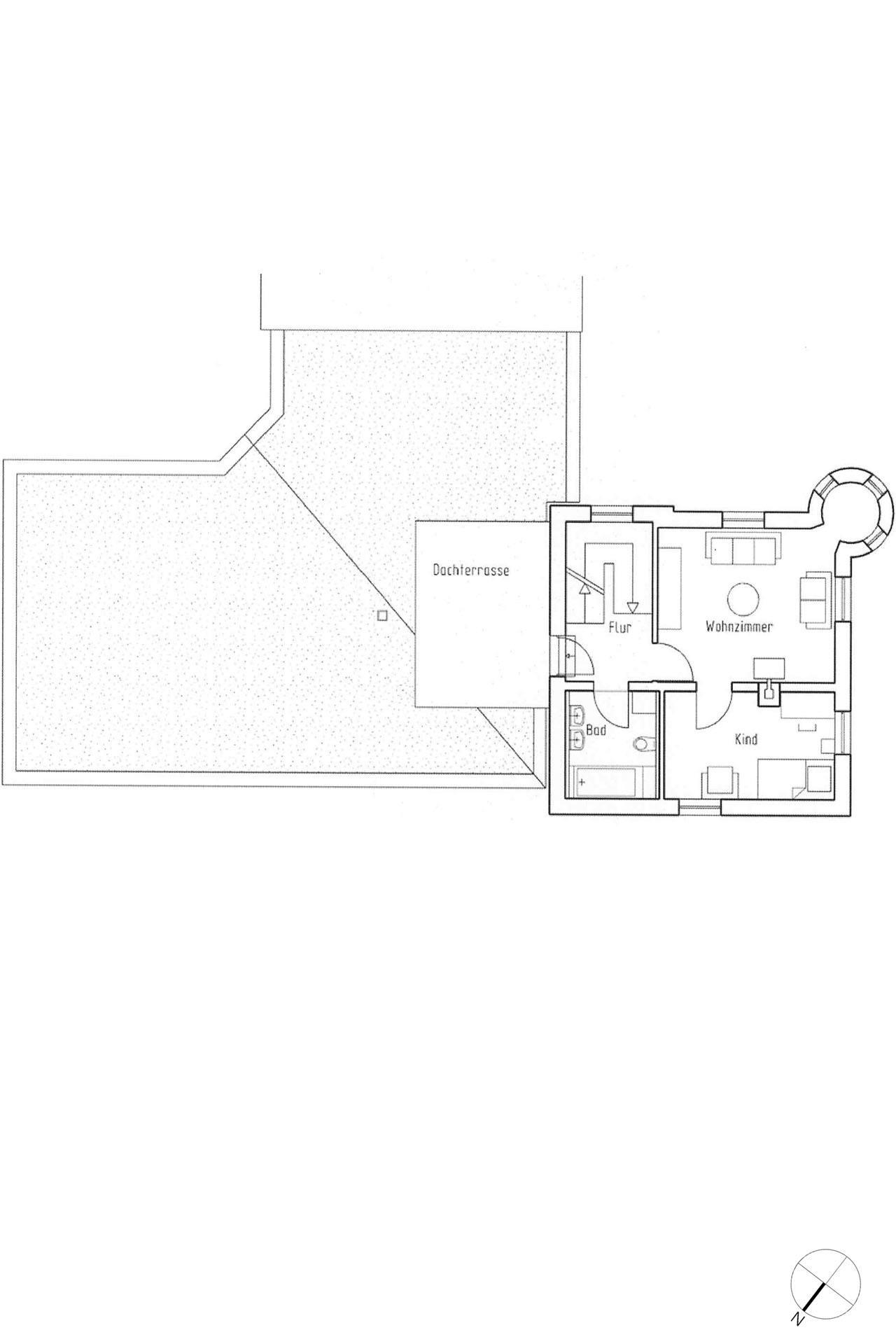 Grundriss-Skizze 2. Obergeschoss