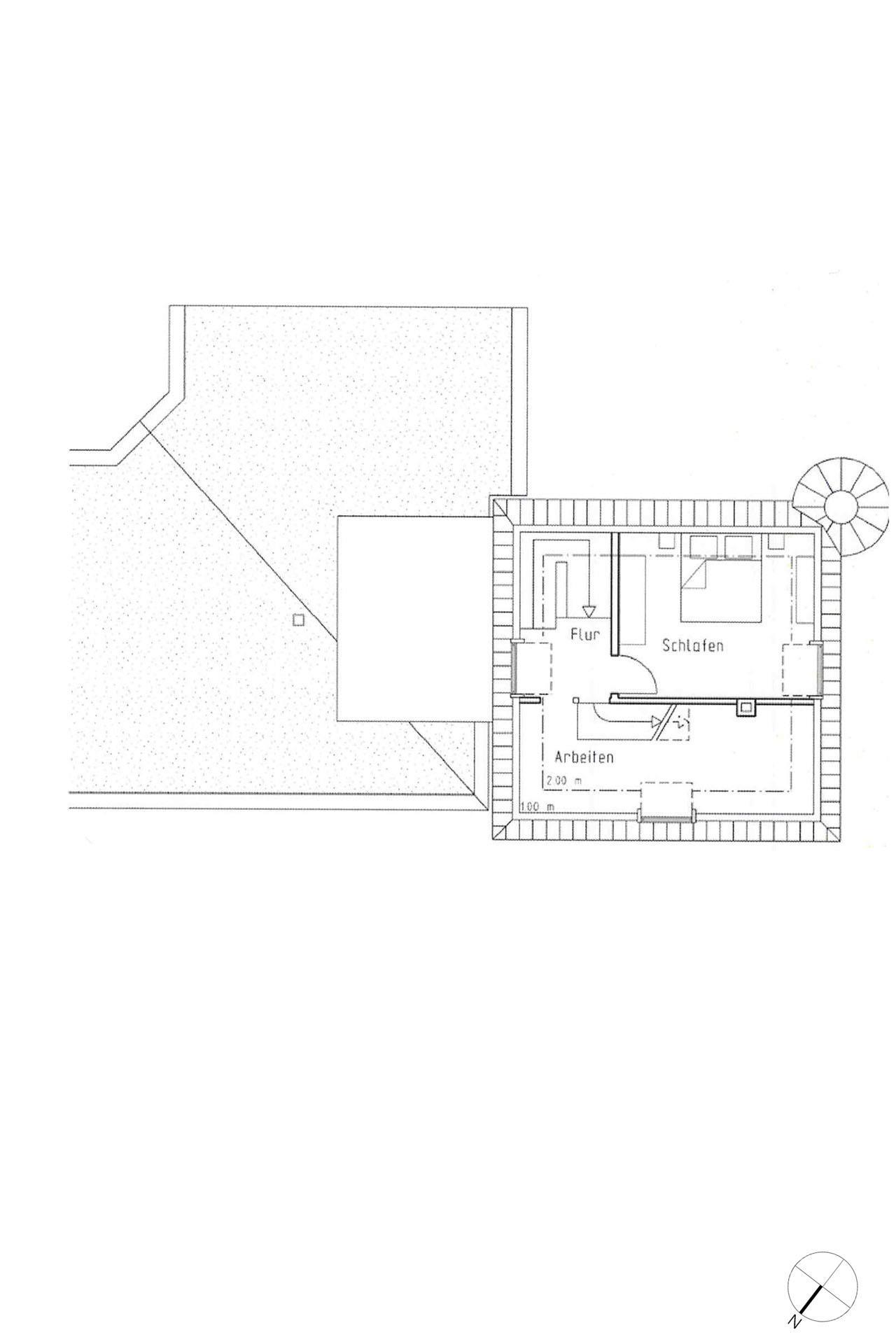 Grundriss-Skizze 1. Dachgeschoss