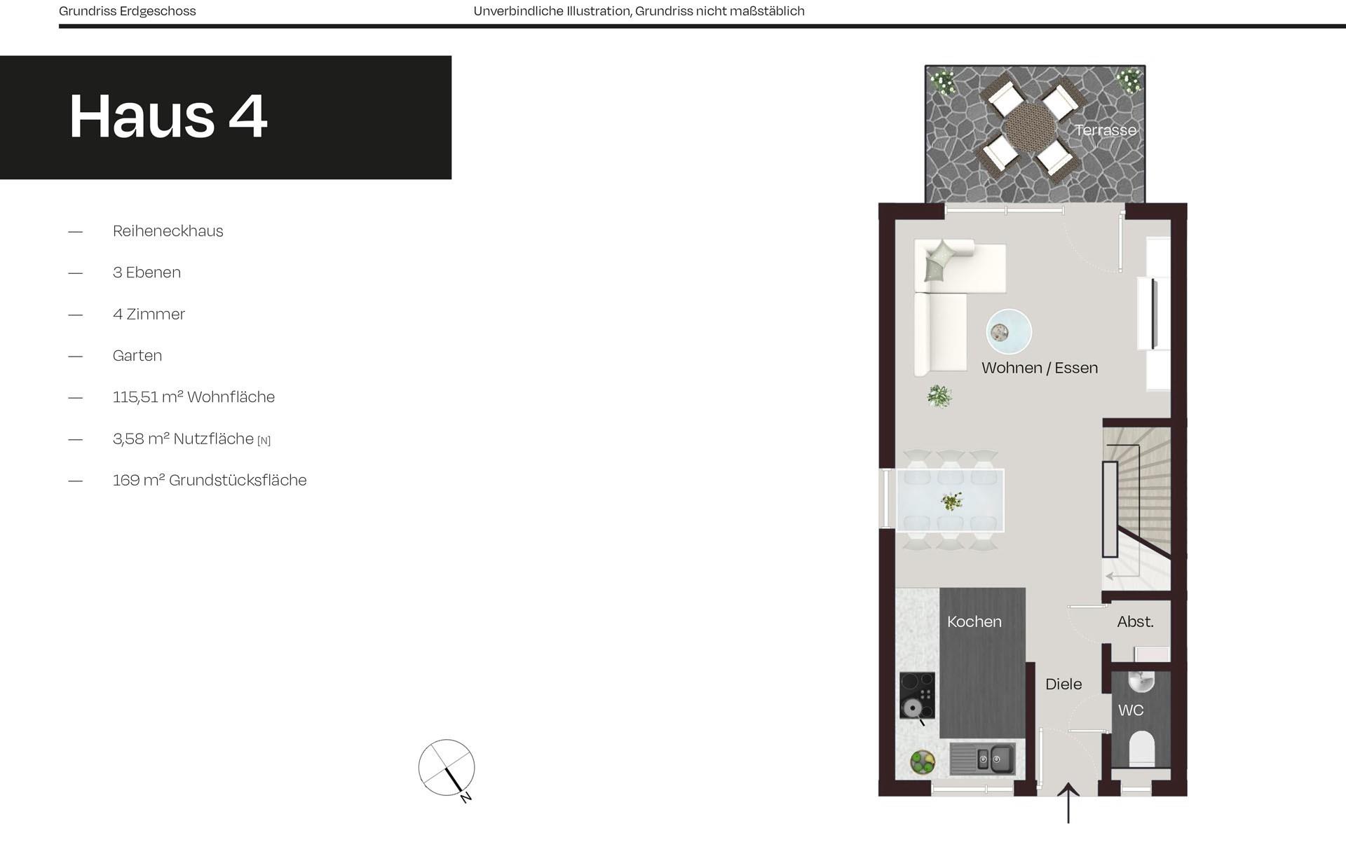 Grundriss-Skizze EG_Haus 4