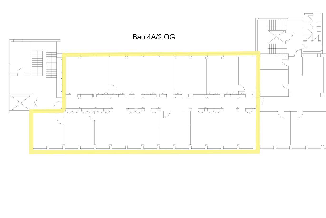 Bau 4 A, 2. Obergeschoss