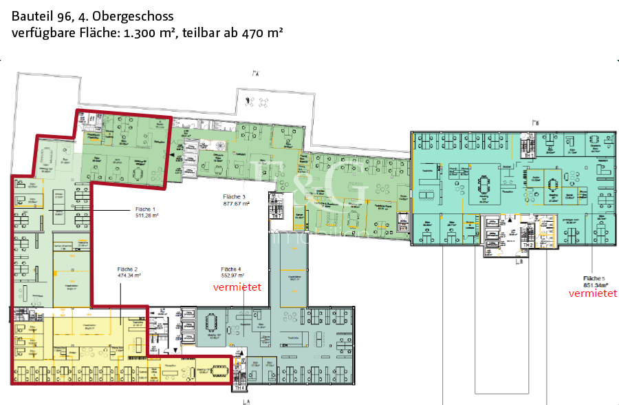 Bauteil 96 4. Obergeschoss