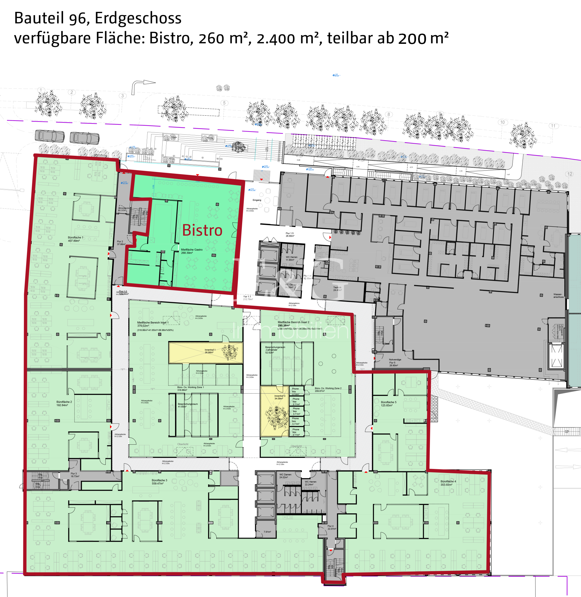 Bauteil 96, EG