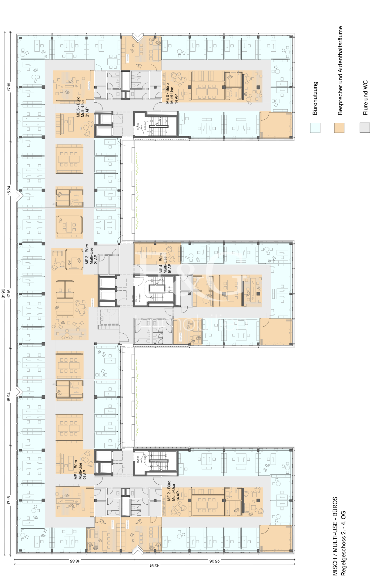 2.-4. Obergeschoss Mischnutzung