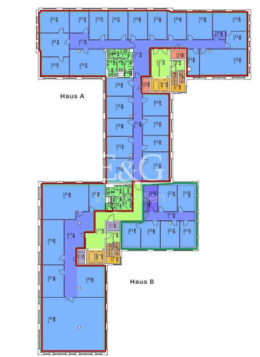 4.OG, ca. 1.332 m²-teilbar ab 174 m²