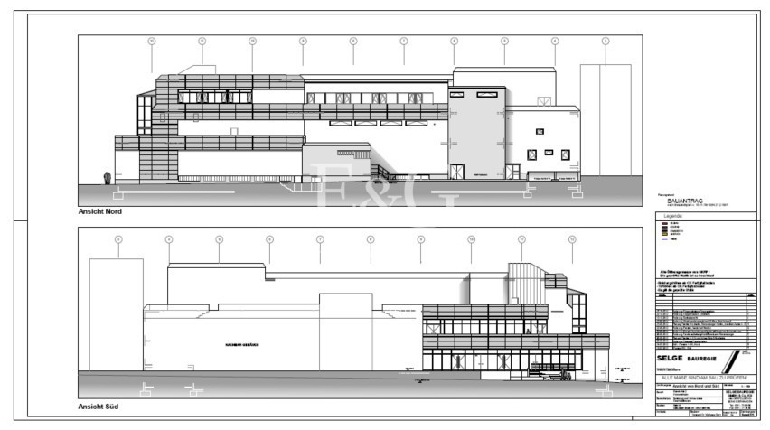 Schnitt Ansicht Süd