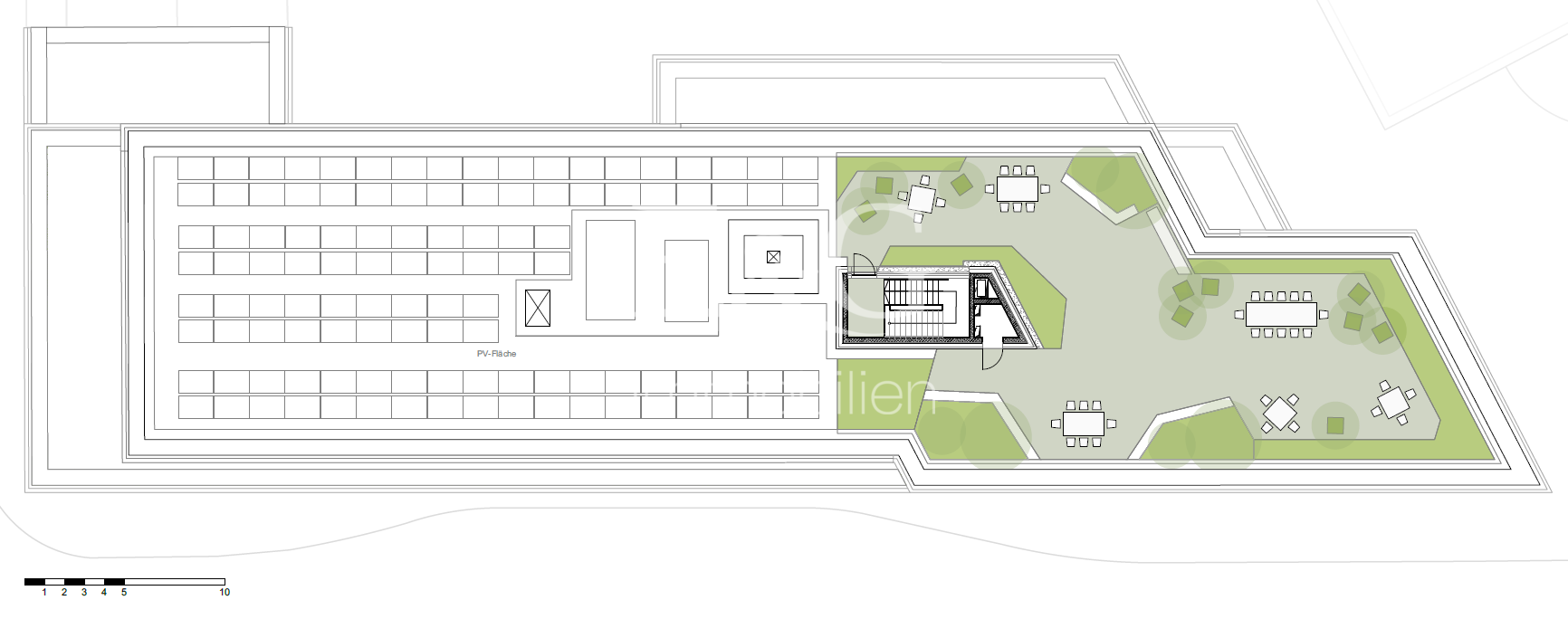 Dachgarten - ca. 235 m²
