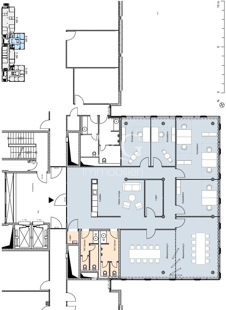 1. Obergeschoss MB B (331 m²)
