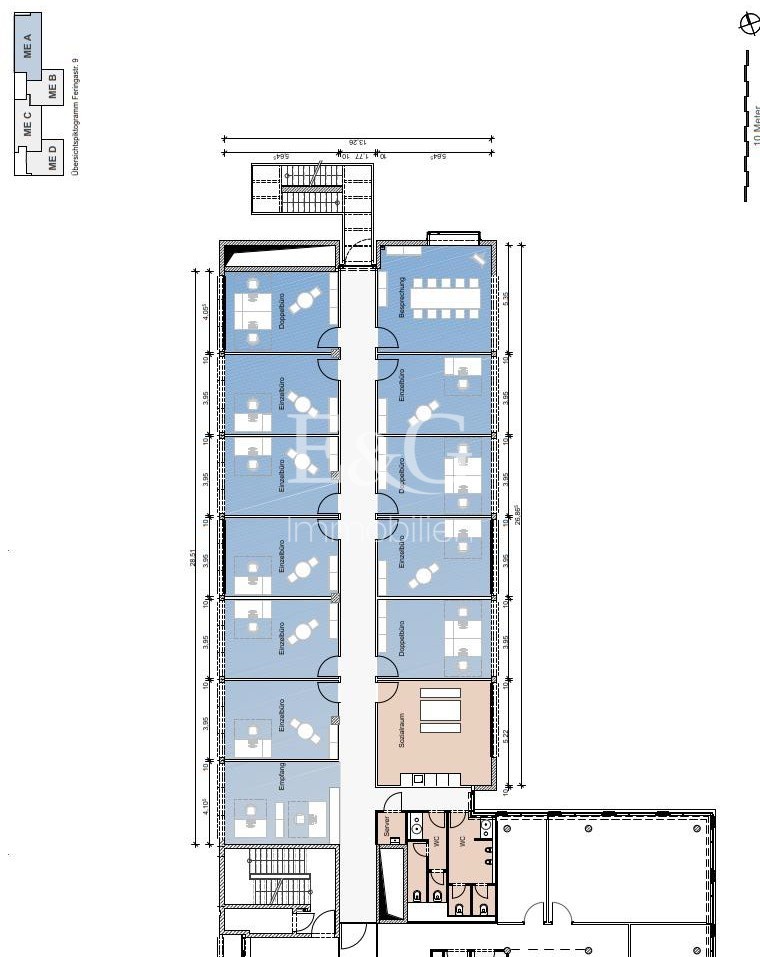 2. Obergeschoss MB A (545 m²)