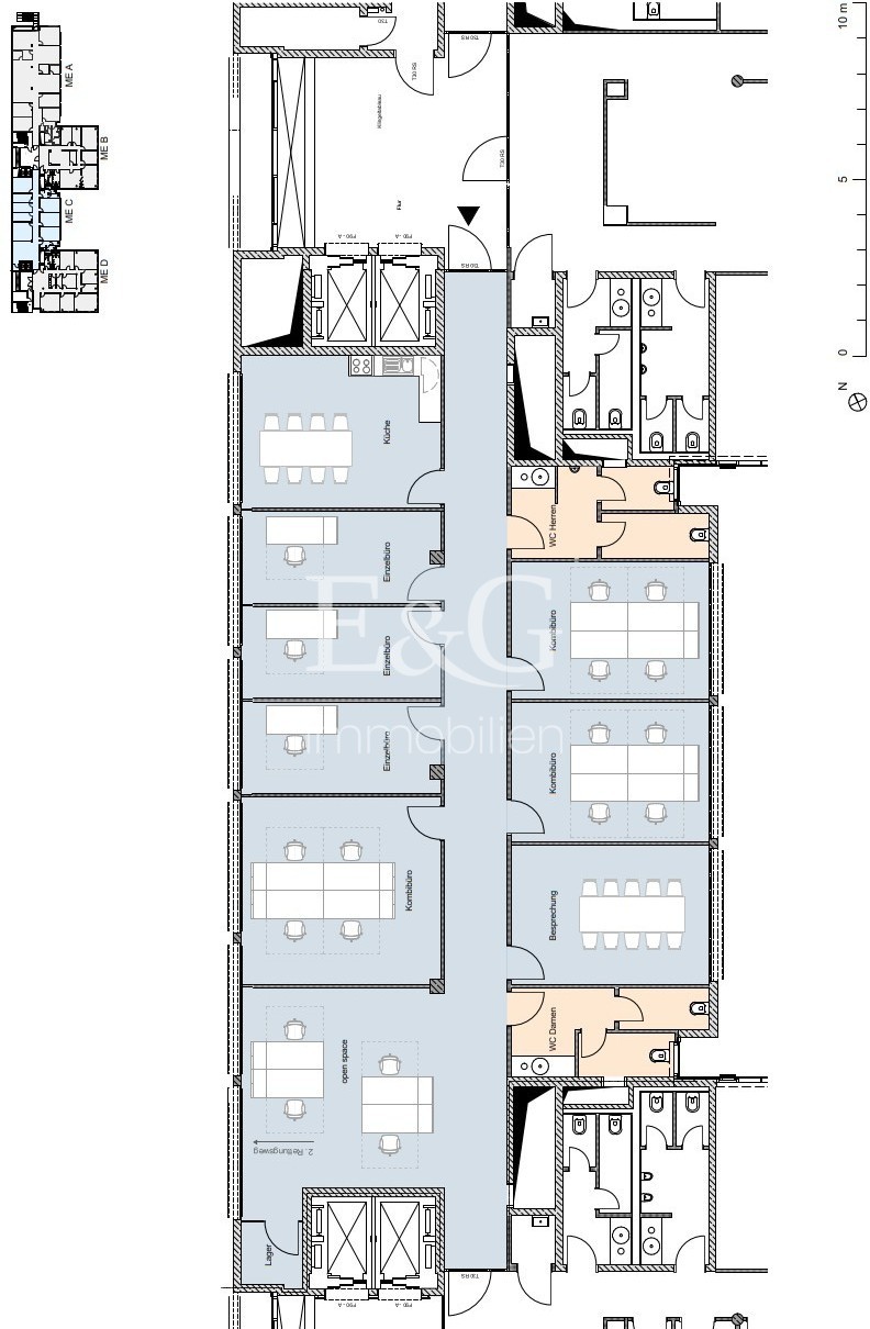 1. Obergeschoss MB C (398 m²)
