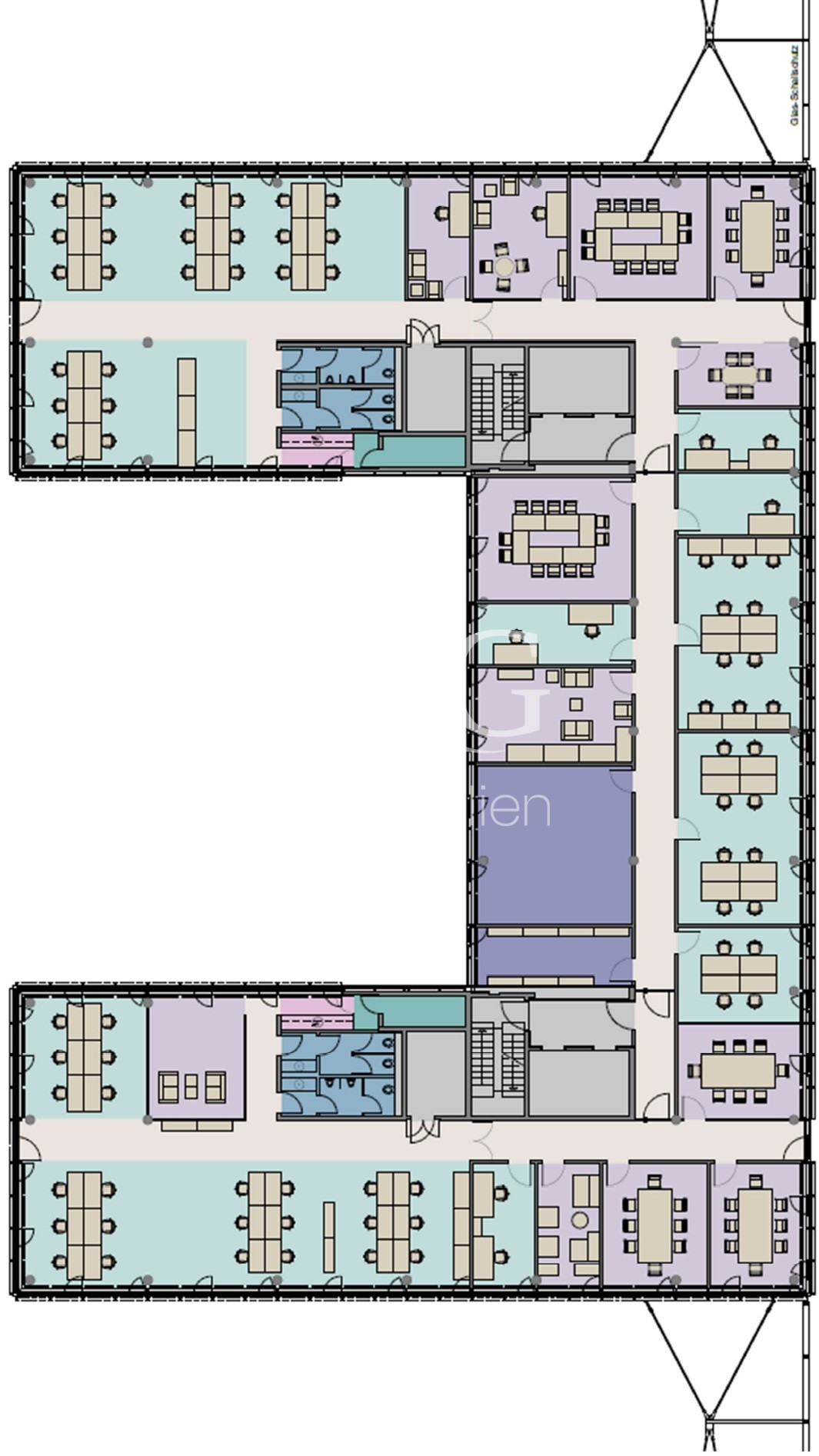 5. Obergeschoss - 1.305 m²