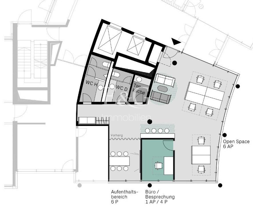 Erdgeschoss - 136 m²