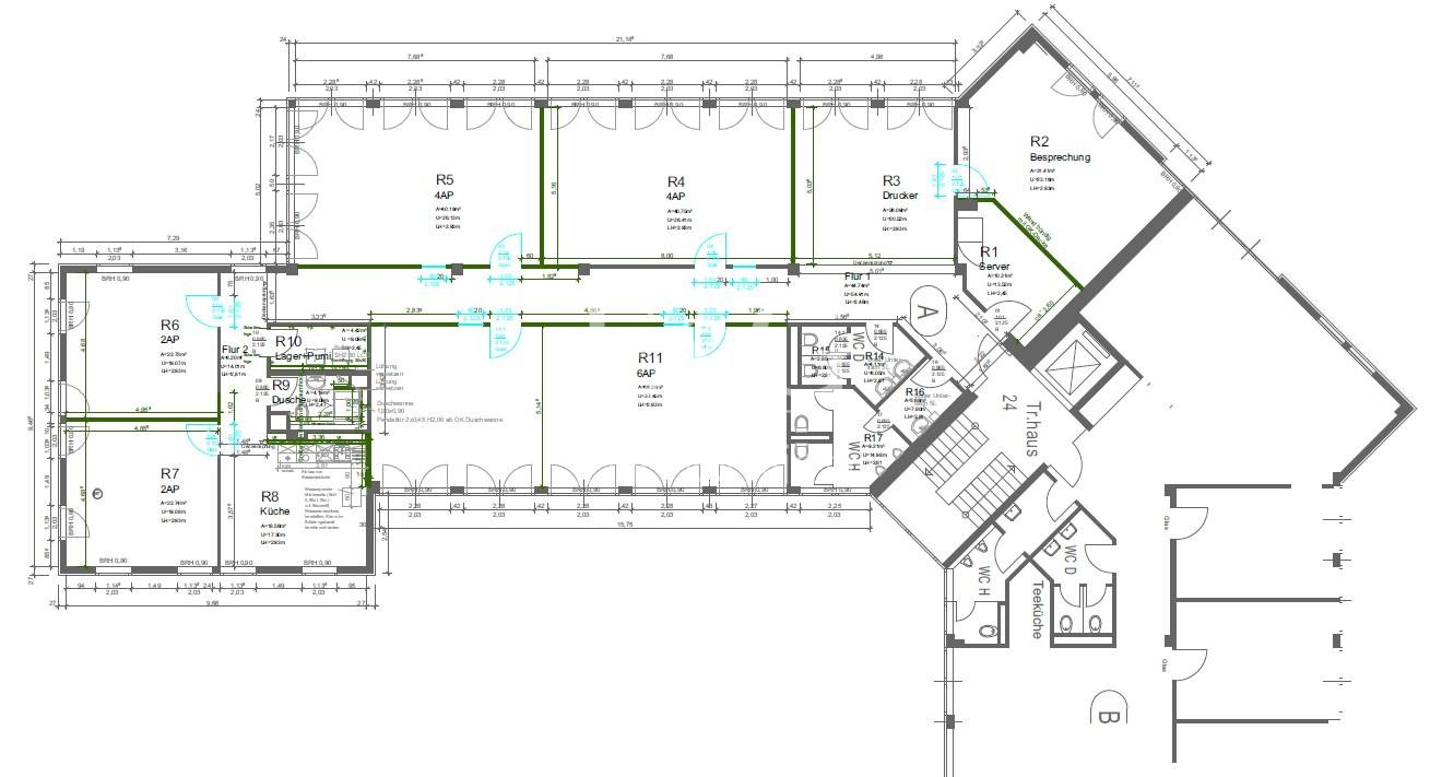 2. Obergeschoss (366m²)
