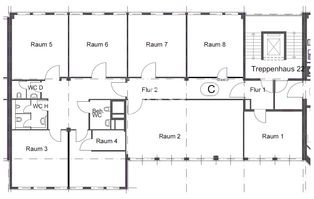 2. Obergeschoss (304 m²)