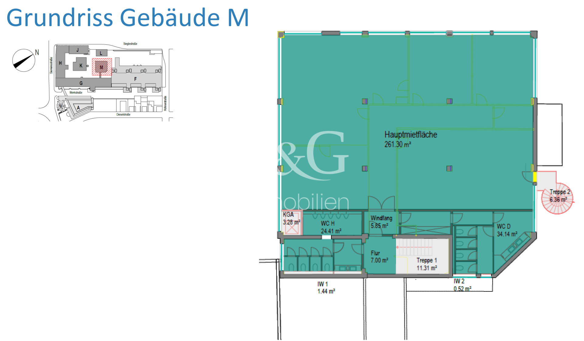 Grundriss Gebäude M