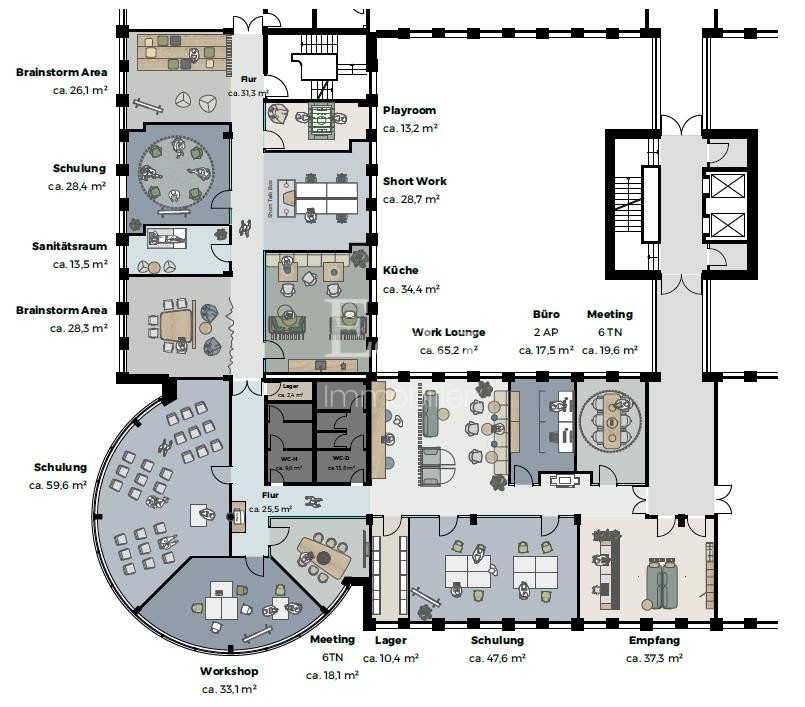 1. Obergeschoss (Schulung)