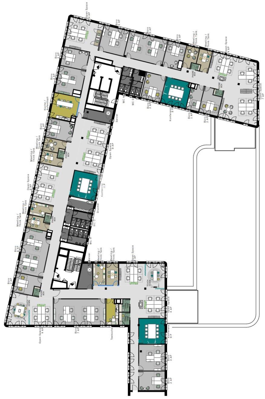 4. Obergeschoss - 1.655 m²