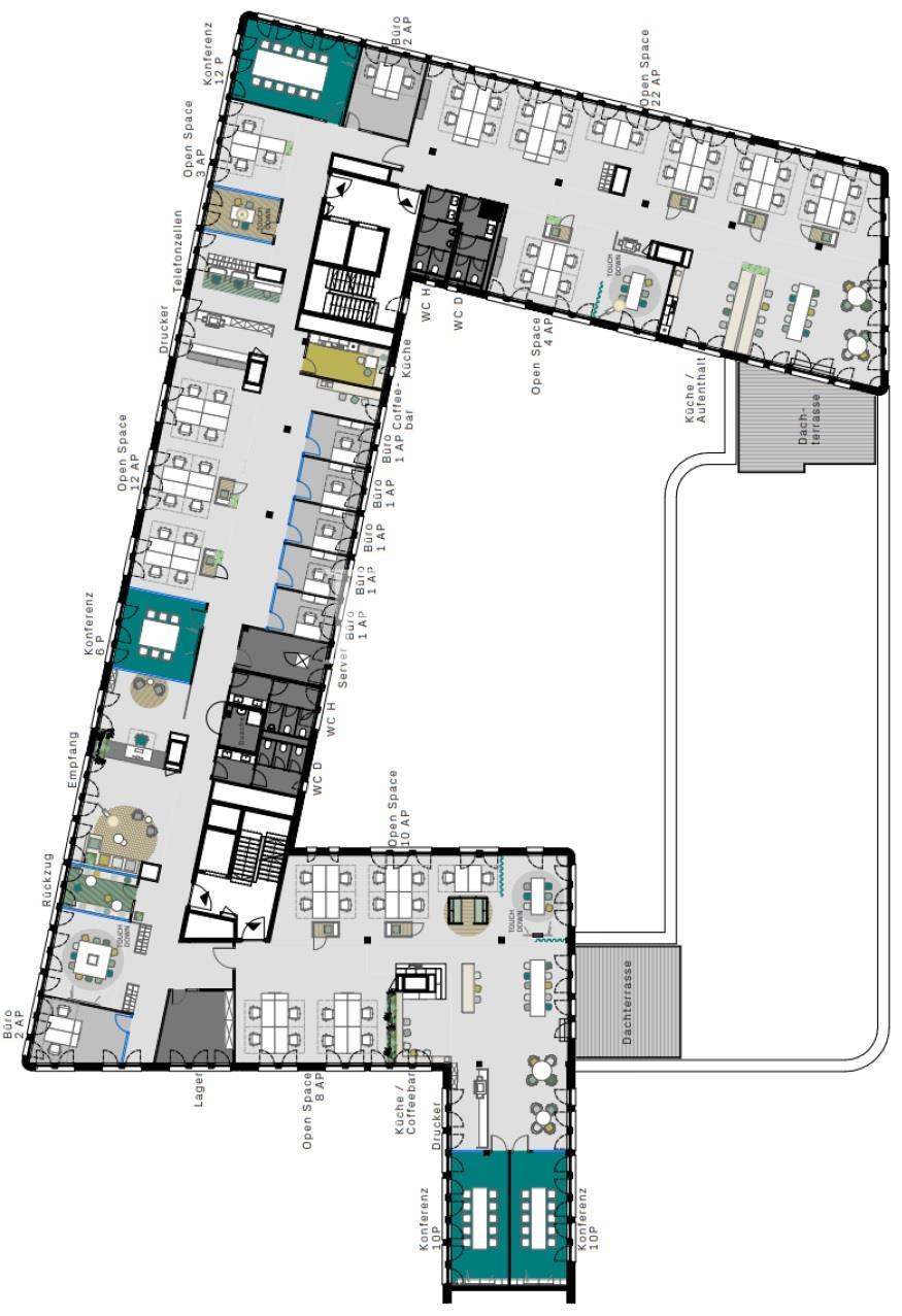 3. Obergeschoss - 1.655 m²