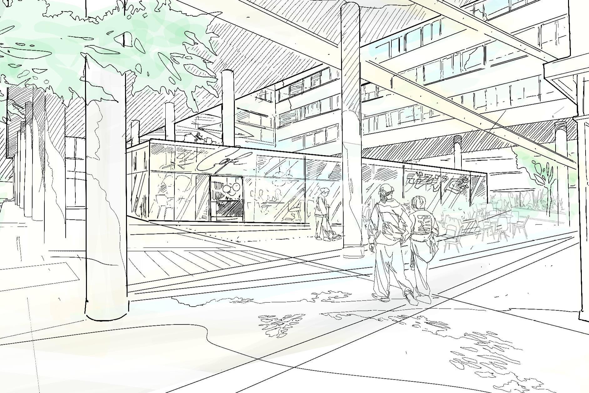 Außenansicht Zeichnung