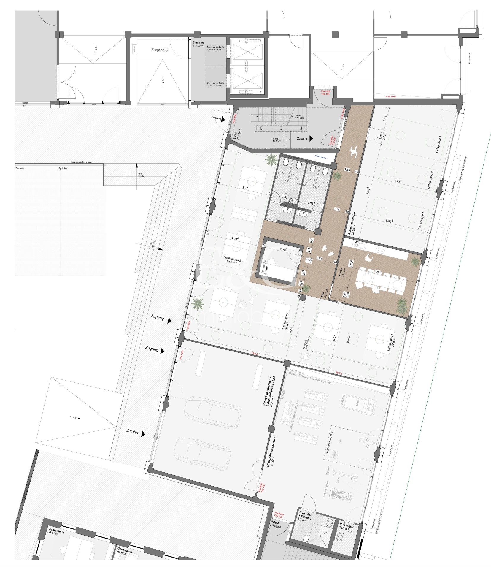 EG Grundriss Nordflügel